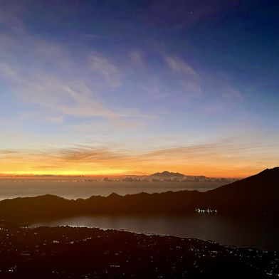 Beklimming Batur vulkaan Bali zonsondergang